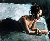 Renee on Bed I by Fabian Perez